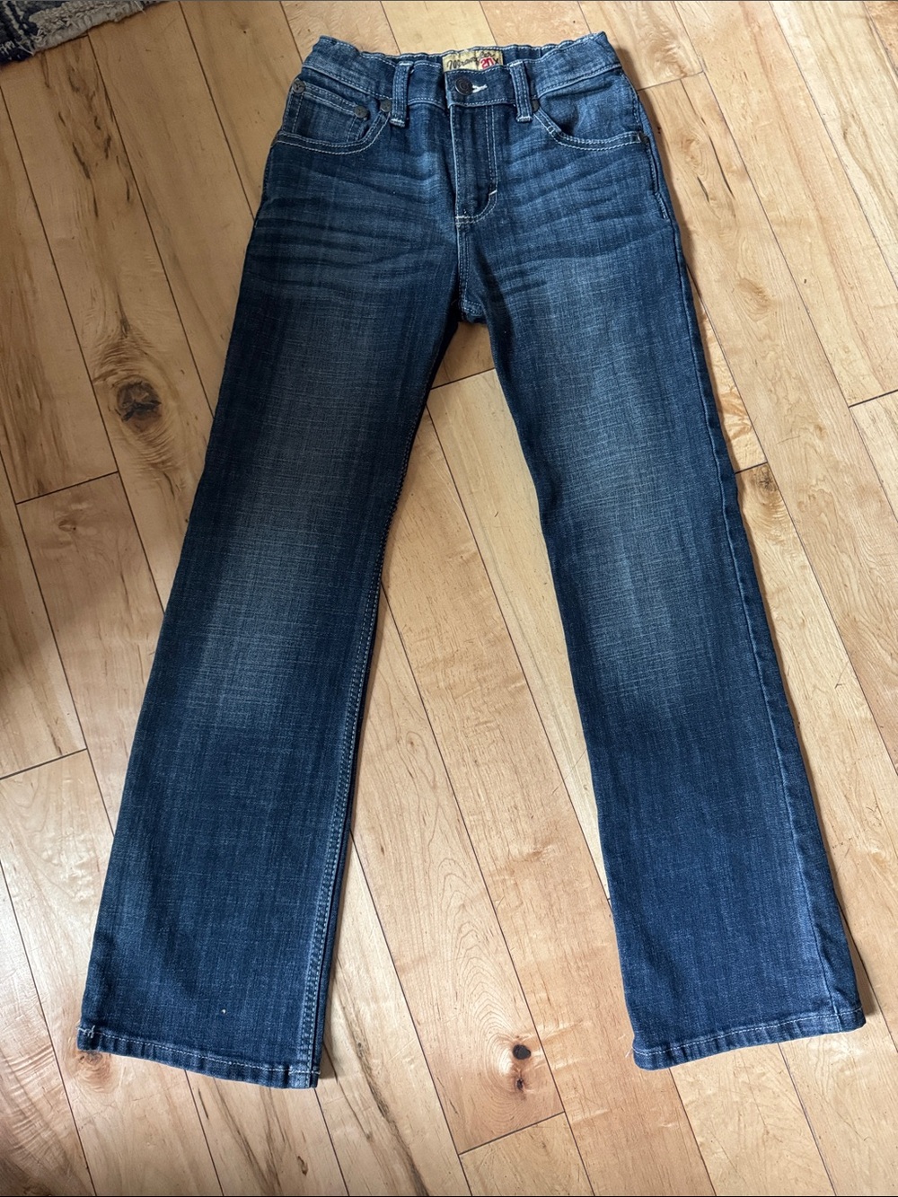 Wrangler Boys Blue Straight-Leg Jeans